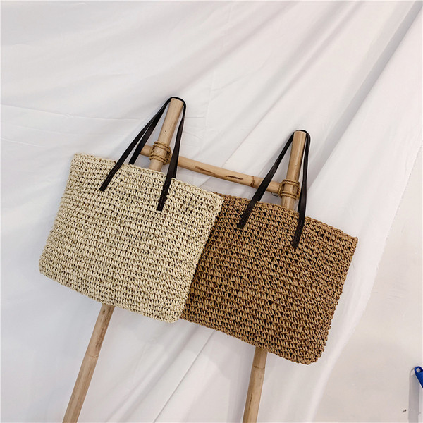 Geanta de umar dama de vara in bej si maro