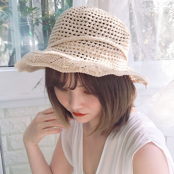 Palarie de plaja dama tricotata in mai multe culori