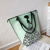 Alkalmi női táska színes mintával négy színben