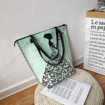 Alkalmi női táska színes mintával négy színben