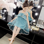 Rochie pentru copii model nou in doua culori cu decolteu in V