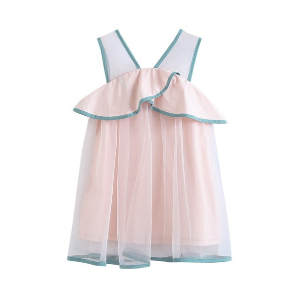 Rochie pentru copii model nou in doua culori cu decolteu in V