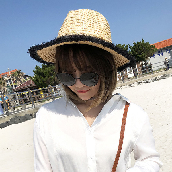 Palarie de plaja eleganta de dama in culoare bej