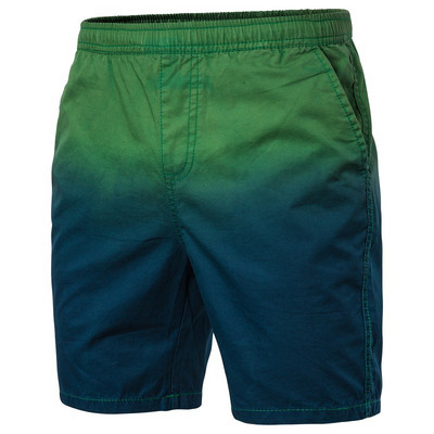 Pantaloni scurți casual barbatesti cu talie elastica in culori irizate