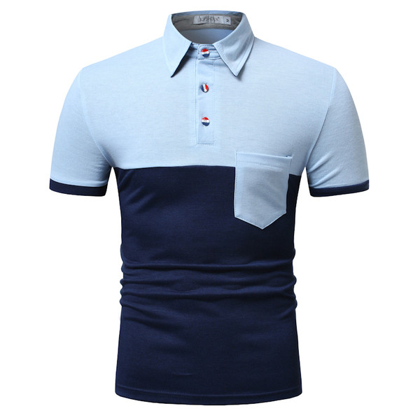 Tricou barbatesc cu buzunar in trei culori