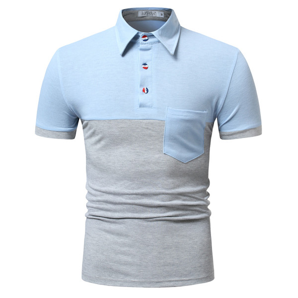 Tricou barbatesc cu buzunar in trei culori