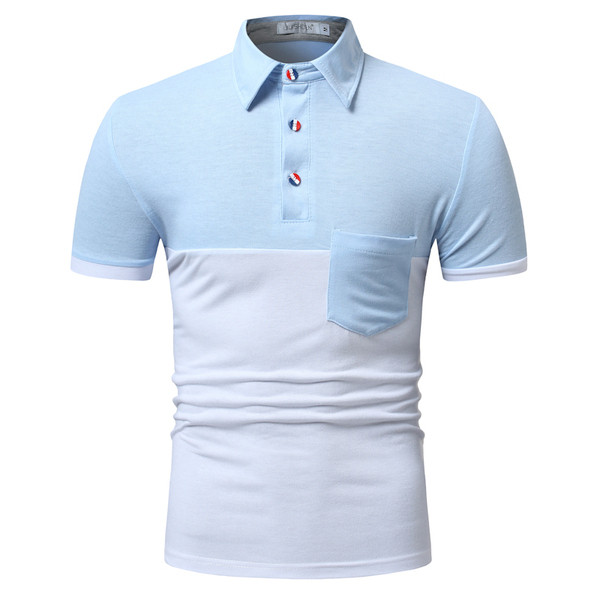 Tricou barbatesc cu buzunar in trei culori