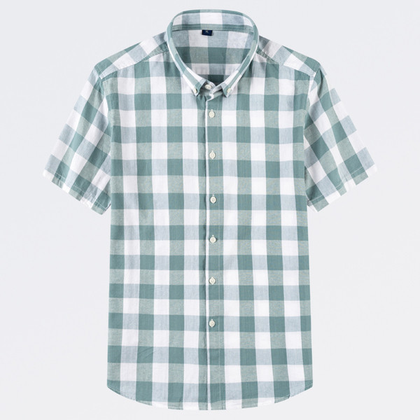 Cămașă bărbătească în carouri cu mâneci scurte în mai multe culori