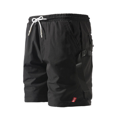 Модерни къси мъжки панталони с надпис в няколко цвята