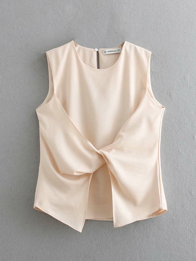 Top de damă cu bretele groase de culoare roz