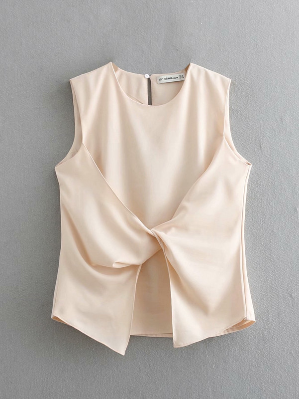 Top de damă cu bretele groase de culoare roz