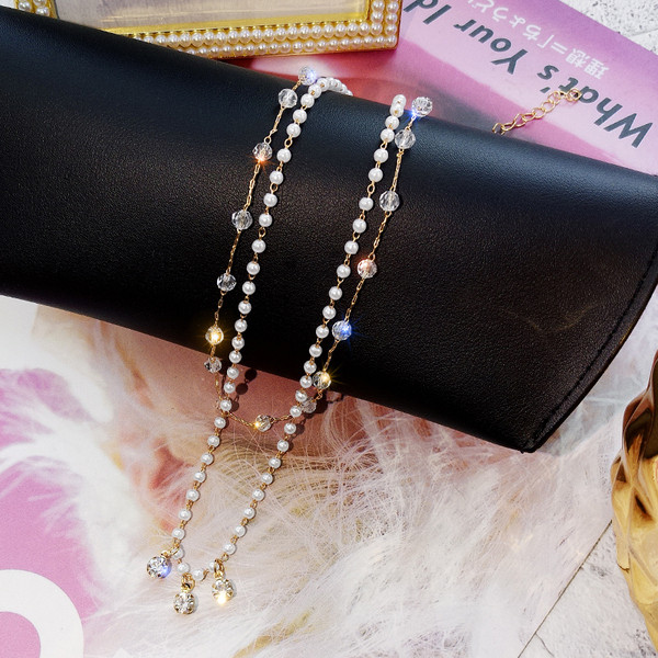 Colier elegant de dama de culoare argintie