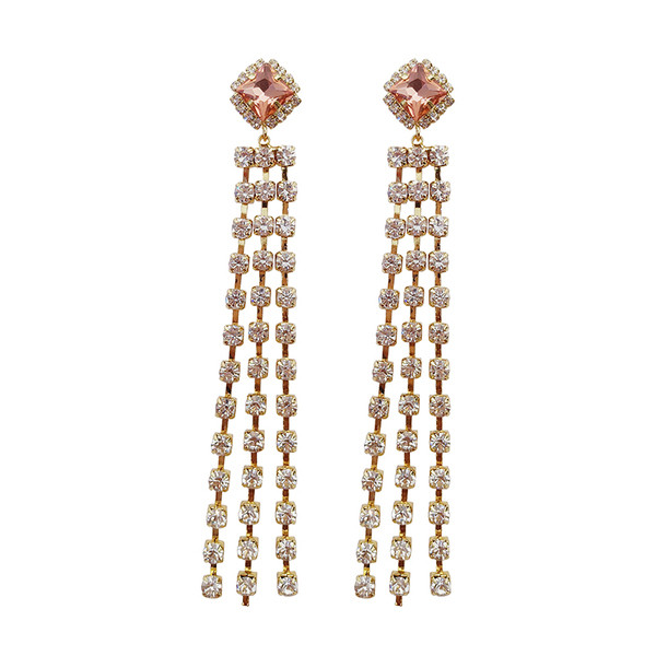 Cercei lungi de dama - cu pietre decorative