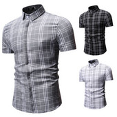 Cămașă bărbați în carouri în trei culori