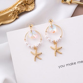 Cercei rotunzi moderni de dama