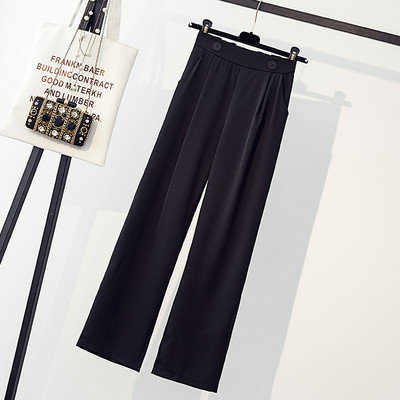 Pantaloni lungi de dama la moda in doua culori cu talie inalta