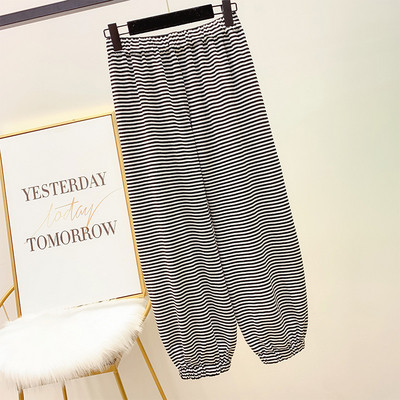 Pantaloni de vara dama cu talie inalta in mai multe culori