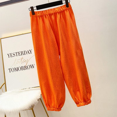 Pantaloni de vara dama cu talie inalta in mai multe culori