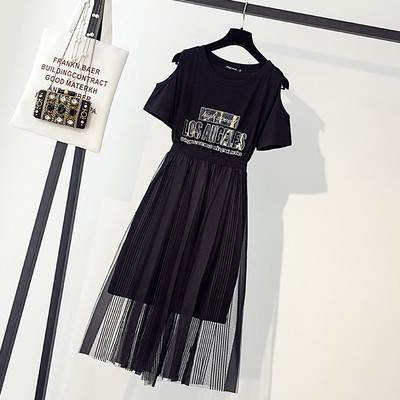 Rochie casual de dama cu maneci scurte si imprimeu in mai multe culori