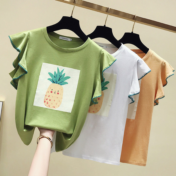 Tricou casual dama in diferite culori cu aplicatie