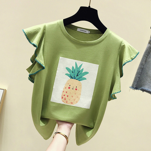 Tricou casual dama in diferite culori cu aplicatie