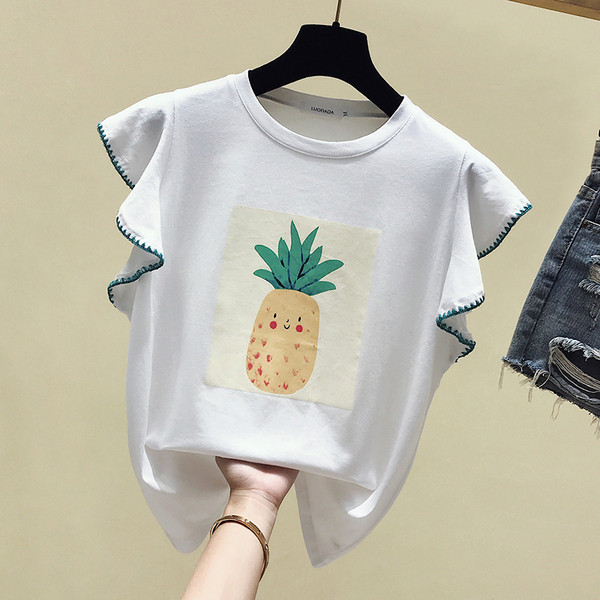 Tricou casual dama in diferite culori cu aplicatie