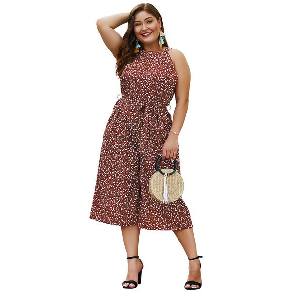 Salopeta de dama cu lungime 7/8 si model floral