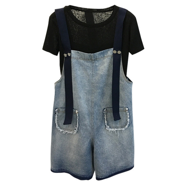 Γυναικεία ολόσωμη φόρμα  με τσέπες σε ανοιχτό χρώμα