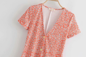 Alkalmi ruha Karcsú, virágmintás modell három színben