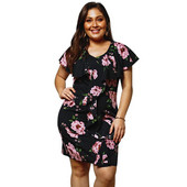 Rochie casual de dama cu maneca scurta si culoare neagra