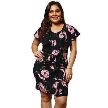 Rochie casual de dama cu maneca scurta si culoare neagra