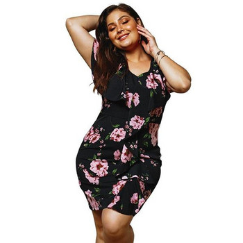 Rochie casual de dama cu maneca scurta si culoare neagra