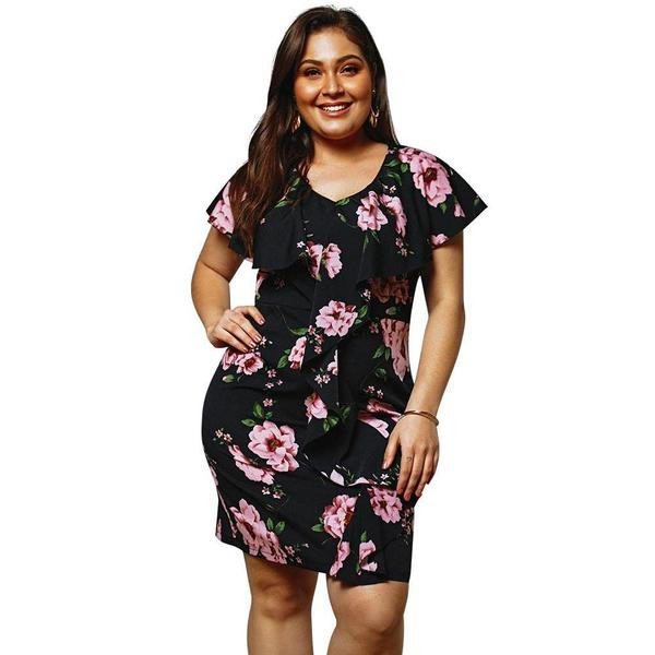 Rochie casual de dama cu maneca scurta si culoare neagra