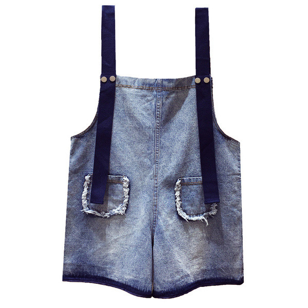 Casual γυναικεία ολόσωμη φόρμα γυναικείο  denim σε μπλε χρώμα