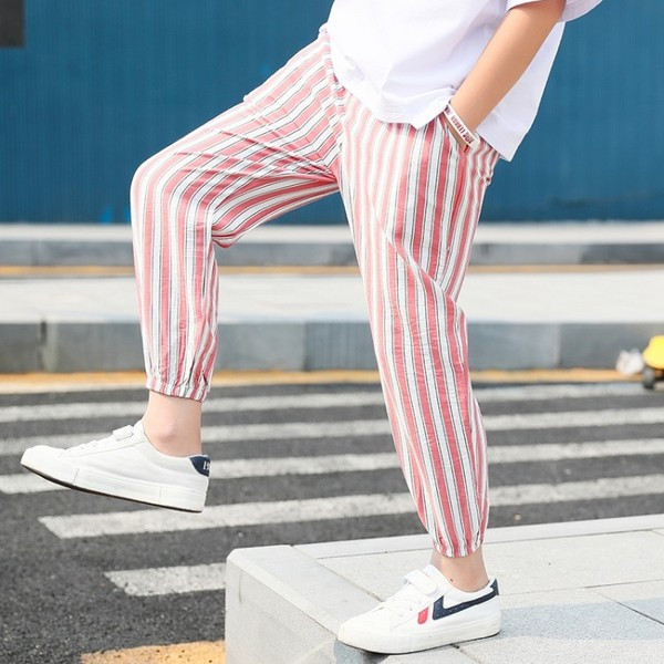 Pantaloni moderni pentru copii in doua culori cu buzunare