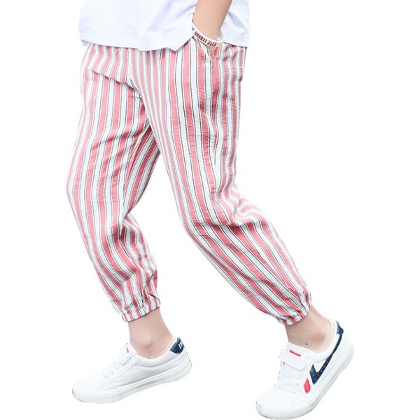 Pantaloni moderni pentru copii in doua culori cu buzunare