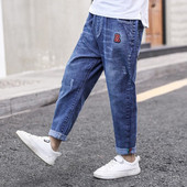 Blugi actuali pentru copii de culoare albastra - pentru baieti