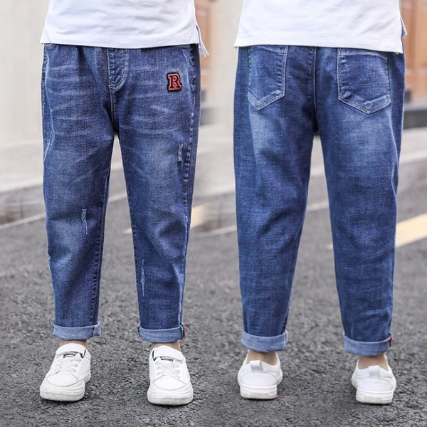 Blugi actuali pentru copii de culoare albastra - pentru baieti