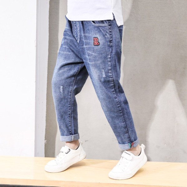 Blugi actuali pentru copii de culoare albastra - pentru baieti