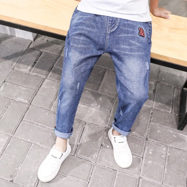 Blugi actuali pentru copii de culoare albastra - pentru baieti