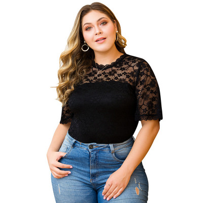 Corp de dama modern cu dantela de culoare neagra