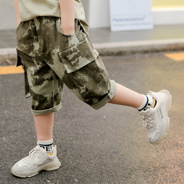 Pantaloni moderni pentru copii cu buzunare pentru baieti