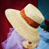 Actuala palarie de vara dama de culoare bej