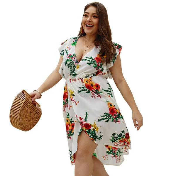 Rochie casual de dama cu fanta si model floral in trei culori