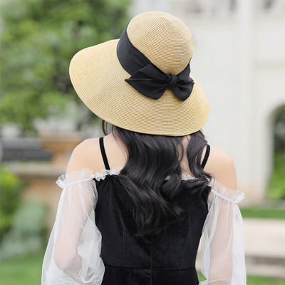 Palarie de vara dama cu panglica in diferite culori