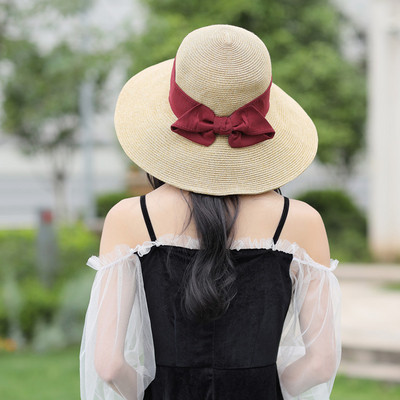 Palarie de vara dama cu panglica in diferite culori