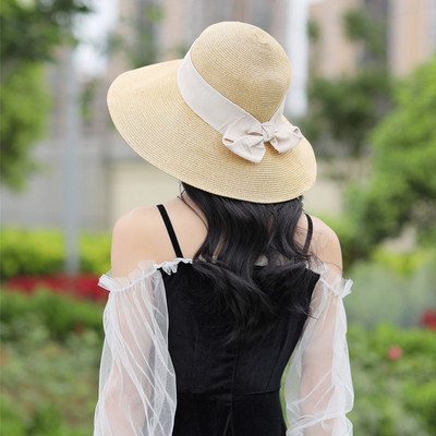 Palarie de vara dama cu panglica in diferite culori