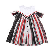 Rochie actuala pentru copii cu nasturi si decolteu O