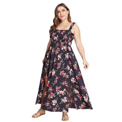 Rochie casual de dama cu imprimeu color in doua culori