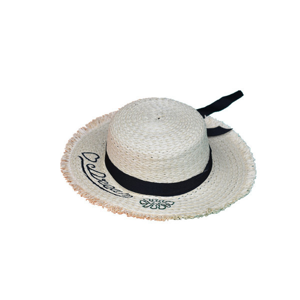 Palarie de dama model nou cu broderie in doua culori